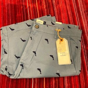NWT Hudson & Barrow 36W Dolphin Shorts 🐬✨